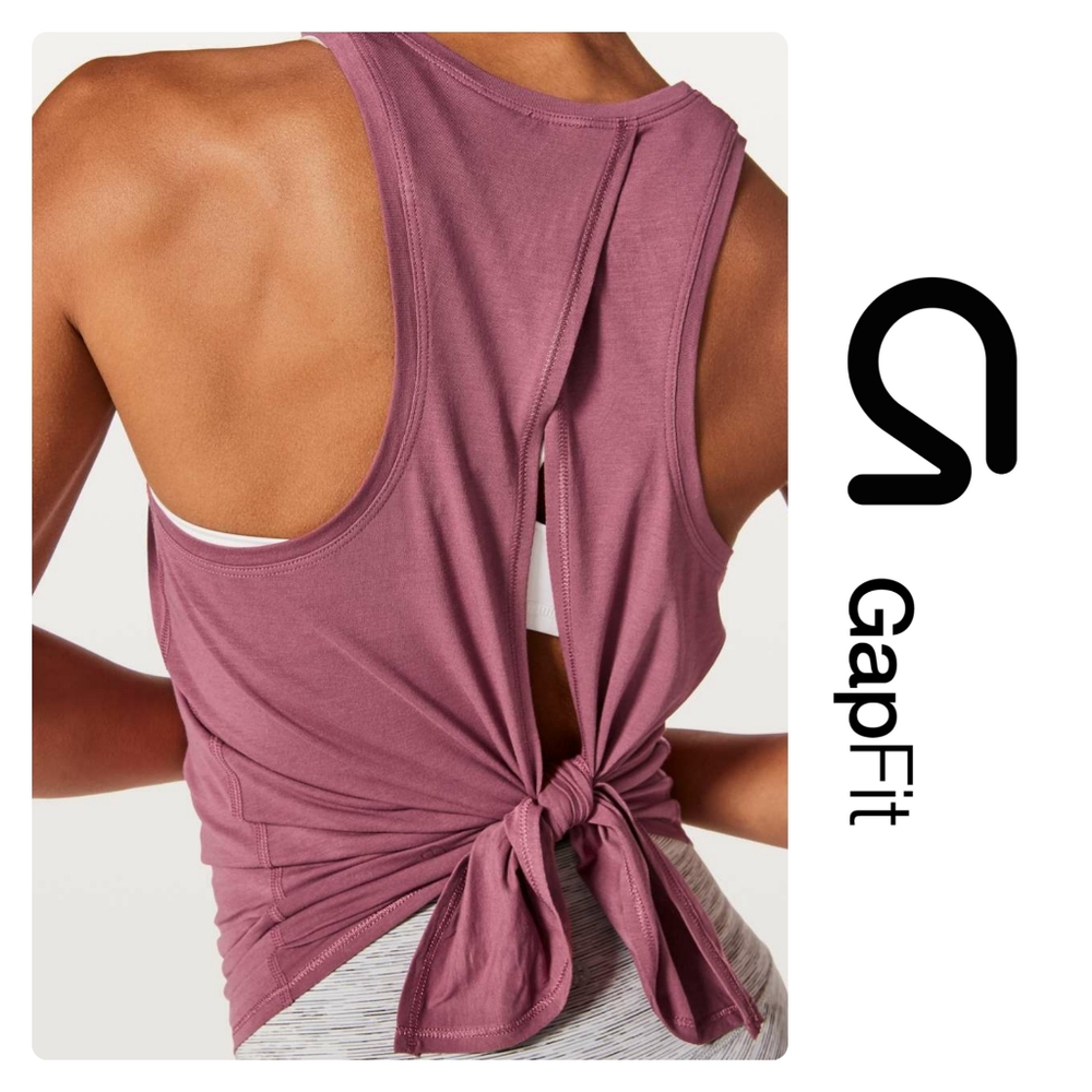 Under Armour Pink Taupe Tied Up Tank Top Size S